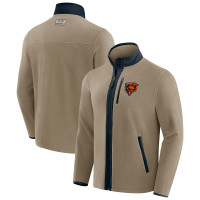 Куртка Chicago Bears NFL x Darius Rucker Collection by Fanatics Tan Heavyweight Polar Fleece Full-Zip