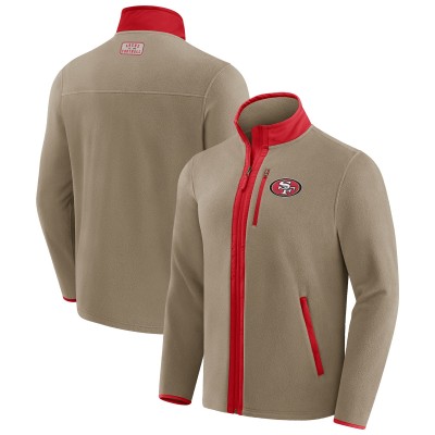 San Francisco 49ers NFL x Darius Rucker Collection by Fanatics Tan Heavyweight Polar Fleece Full-Zip Jacket