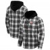 Kansas City Chiefs NFL x Darius Rucker Collection by Fanatics Black Plaid Flannel Quilted Full-Snap Hooded Shacket