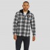 Las Vegas Raiders NFL x Darius Rucker Collection by Fanatics Black Plaid Flannel Quilted Full-Snap Hooded Shacket
