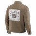 New York Giants Darius Rucker Collection by Fanatics Tan Trucker Full-Button Jacket