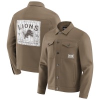 Куртка на кнопках Detroit Lions NFL x Darius Rucker Collection by Fanatics Tan Trucker