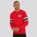 Kansas City Chiefs Darius Rucker Collection by Fanatics Red Waffle-Knit Raglan Long Sleeve Henley T-Shirt