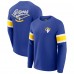 Los Angeles Rams Darius Rucker Collection by Fanatics Waffle-Knit Raglan Long Sleeve Henley T-Shirt - Royal