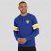 Los Angeles Rams Darius Rucker Collection by Fanatics Waffle-Knit Raglan Long Sleeve Henley T-Shirt - Royal