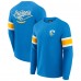 Los Angeles Chargers Darius Rucker Collection by Fanatics Powder Blue Waffle-Knit Raglan Long Sleeve Henley T-Shirt