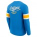 Los Angeles Chargers Darius Rucker Collection by Fanatics Powder Blue Waffle-Knit Raglan Long Sleeve Henley T-Shirt