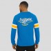 Los Angeles Chargers Darius Rucker Collection by Fanatics Powder Blue Waffle-Knit Raglan Long Sleeve Henley T-Shirt