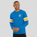 Los Angeles Chargers Darius Rucker Collection by Fanatics Powder Blue Waffle-Knit Raglan Long Sleeve Henley T-Shirt