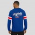 New England Patriots Darius Rucker Collection by Fanatics Royal Waffle-Knit Raglan Long Sleeve Henley T-Shirt