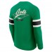 New York Jets Darius Rucker Collection by Fanatics Kelly Green Waffle-Knit Raglan Long Sleeve Henley T-Shirt