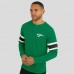 New York Jets Darius Rucker Collection by Fanatics Kelly Green Waffle-Knit Raglan Long Sleeve Henley T-Shirt