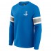 Футболка Detroit Lions Darius Rucker Collection by Fanatics Blue Waffle-Knit Raglan Long Sleeve Henley