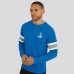 Футболка Detroit Lions Darius Rucker Collection by Fanatics Blue Waffle-Knit Raglan Long Sleeve Henley