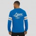 Футболка Detroit Lions Darius Rucker Collection by Fanatics Blue Waffle-Knit Raglan Long Sleeve Henley