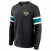 Jacksonville Jaguars Darius Rucker Collection by Fanatics Black Waffle-Knit Raglan Long Sleeve Henley T-Shirt