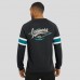 Jacksonville Jaguars Darius Rucker Collection by Fanatics Black Waffle-Knit Raglan Long Sleeve Henley T-Shirt