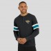 Jacksonville Jaguars Darius Rucker Collection by Fanatics Black Waffle-Knit Raglan Long Sleeve Henley T-Shirt