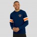 Футболка Chicago Bears Darius Rucker Collection by Fanatics Navy Waffle-Knit Raglan Long Sleeve Henley