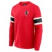 Футболка Atlanta Falcons Darius Rucker Collection by Fanatics Red Waffle-Knit Raglan Long Sleeve Henley
