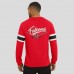 Футболка Atlanta Falcons Darius Rucker Collection by Fanatics Red Waffle-Knit Raglan Long Sleeve Henley