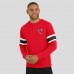 Футболка Atlanta Falcons Darius Rucker Collection by Fanatics Red Waffle-Knit Raglan Long Sleeve Henley
