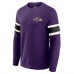 Футболка Baltimore Ravens Darius Rucker Collection by Fanatics Purple Waffle-Knit Raglan Long Sleeve Henley