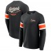 Cincinnati Bengals Darius Rucker Collection by Fanatics Black Waffle-Knit Raglan Long Sleeve Henley T-Shirt