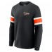 Cincinnati Bengals Darius Rucker Collection by Fanatics Black Waffle-Knit Raglan Long Sleeve Henley T-Shirt