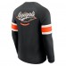 Cincinnati Bengals Darius Rucker Collection by Fanatics Black Waffle-Knit Raglan Long Sleeve Henley T-Shirt