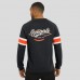 Cincinnati Bengals Darius Rucker Collection by Fanatics Black Waffle-Knit Raglan Long Sleeve Henley T-Shirt