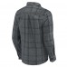 Los Angeles Chargers Darius Rucker Collection by Fanatics Gray Micro Corduroy Plaid Button Up Shirt