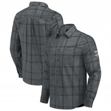 Minnesota Vikings Darius Rucker Collection by Fanatics Gray Micro Corduroy Plaid Button Up Shirt