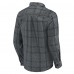 New York Giants Darius Rucker Collection by Fanatics Gray Micro Corduroy Plaid Button Up Shirt