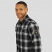 Jacksonville Jaguars Darius Rucker Collection by Fanatics Black Flannel Plaid Full-Snap Shirt