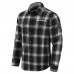 Las Vegas Raiders Darius Rucker Collection by Fanatics Black Flannel Plaid Full-Snap Shirt