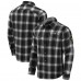 New Orleans Saints Darius Rucker Collection by Fanatics Black Flannel Plaid Full-Snap Shirt New Orleans Saints Darius Rucker Collection by Fanatics Black Flannel Plaid Full-Snap Shirt