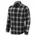 New Orleans Saints Darius Rucker Collection by Fanatics Black Flannel Plaid Full-Snap Shirt