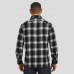 New Orleans Saints Darius Rucker Collection by Fanatics Black Flannel Plaid Full-Snap Shirt