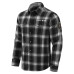 Atlanta Falcons Darius Rucker Collection by Fanatics Black Flannel Plaid Full-Snap Shirt