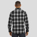 Atlanta Falcons Darius Rucker Collection by Fanatics Black Flannel Plaid Full-Snap Shirt