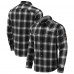 Arizona Cardinals Darius Rucker Collection by Fanatics Black Flannel Plaid Full-Snap Shirt