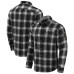 Baltimore Ravens Darius Rucker Collection by Fanatics Black Flannel Plaid Full-Snap Shirt Baltimore Ravens Darius Rucker Collection by Fanatics Black Flannel Plaid Full-Snap Shirt