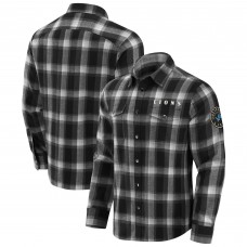 Рубашка Detroit Lions Darius Rucker Collection by Fanatics Black Flannel Plaid