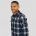 Рубашка Denver Broncos Darius Rucker Collection by Fanatics Navy Flannel Plaid