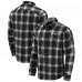 Рубашка Houston Texans Darius Rucker Collection by Fanatics Black Flannel Plaid