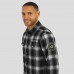 Рубашка Green Bay Packers Darius Rucker Collection by Fanatics Black Flannel Plaid