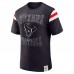 Футболка Houston Texans Darius Rucker Collection by Fanatics Navy Football Stripe Sleeve