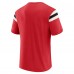 Футболка Atlanta Falcons Darius Rucker Collection by Fanatics Red Football Stripe Sleeve