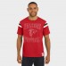 Футболка Atlanta Falcons Darius Rucker Collection by Fanatics Red Football Stripe Sleeve